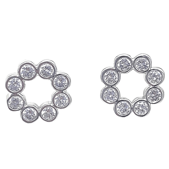NEW Kate Spade Circle Stud Earrings in Silver - Picture 2 of 6